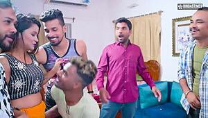 desi indian housewife starsudipa takes on all at party