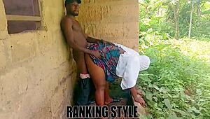 Bbw Feels Addicted To Outdoor Anal Love Making