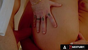 gorgeous babe jade amour fucks in dressing room