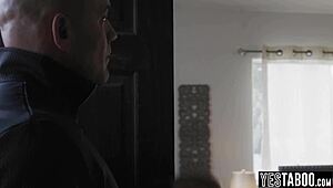 i'm the protective stepdad removing my stepdaughter's chastity belt for rough sex