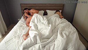 silent cheating stepmom gives amazing blowjob and lick on huge cock!