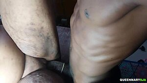 Housemaid Joins Horny Ebony Teen in Threesome with Madam