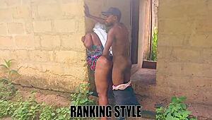 Bbw Feels Addicted To Outdoor Anal Love Making