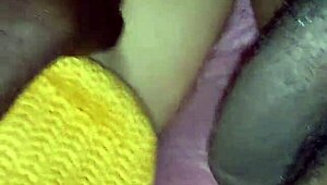 latina girl enjoys huge black dick in her tight pussy