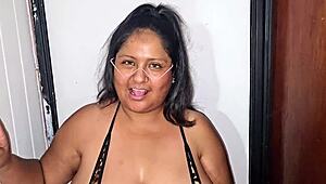 Do you want me to swallow your cum from big tits?