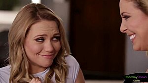 Glamcore Lesbian Stepmommy Seduces Babe With Tribbing And Oral