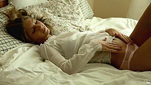 Tanned Teen Anjelica Uses Vibrator On Her Shaved Wet Pussy In Lingerie