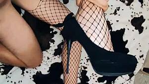 Beautiful Milf Wife Put on Stockings and Seduced Her Husband for Anal