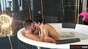 Thirsty sluts beg for creampies in this sensual compilation of orgasms and cum swapping