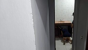 Wife moans while cheating with plumber