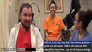 Freshman Mia Sanchez Receives Mandatory Hitachi Orgasm From Nurse With Gloves