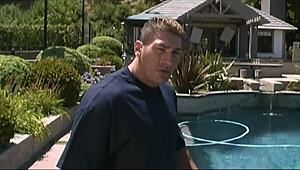 Cute Blonde Nicole Lounges Outside Before Fucking Her Man