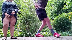 My mature mother-in-law pees standing up