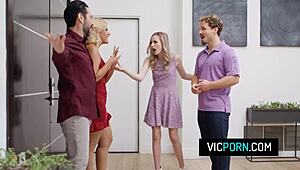 hot swingers foursome sex with scarlett sage carlita ray