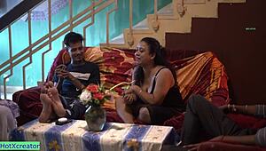 Bhabhi joins hot gang bang party! 🔥