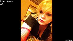 Jenna Jaymes teases the camera with her big tits!