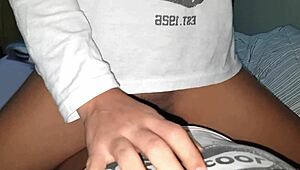 Teen model rides English teacher's big cock to orgasm in public