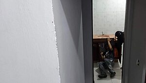 Wife moans while cheating with plumber