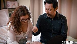 Sweet big tits teen student Leana Lovings fucks college administrator 😍🔥