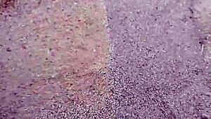 Intense barefeet modeling teases sandy nature with footfetish sensations.