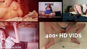 British teen 18+ boldly discovers her intense squirting ability