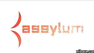 Wicked teen endures painful anus treatment in brutal asylum.