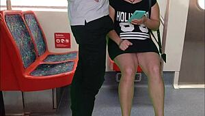 i gave a handjob to a stranger on the train and sucked his cock in public, oh god