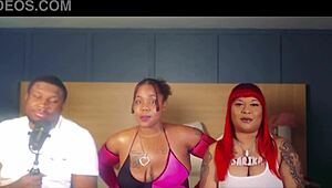 homebody latina gets banged in a wild 10-man gangbang orgy with black and ebony guys