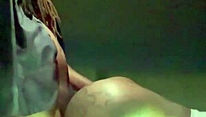 黑妞比尔街停车场被内射满屄