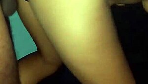 Huge creampie fills tight pussy