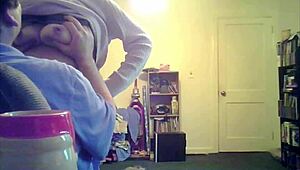 Lori's titties bouncing in the living room scene