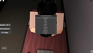 Wife's big ass in Roblox sex