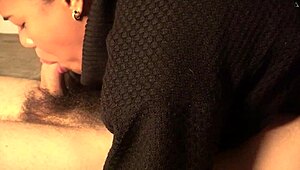 narrative of extreme deepthroat gagging after handjob on hairy cock