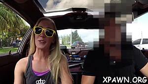 young amateur taken to back room for casting session drilling