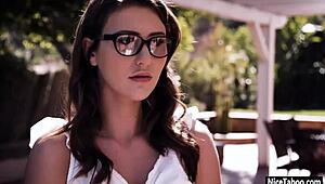 Hot naive teen paige owens gasps at the party as a guy fucks her deep.