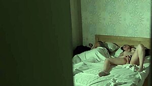 Busty blonde cheats on her cuckold boyfriend with his stepdad