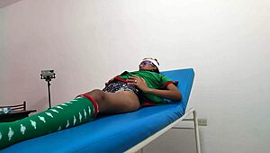 i'm in the massage parlor, dressed as a goblin woman, waiting for my boyfriend to have sex