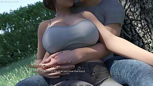 Busty 40 year old milf feels romantic passion with horny pervert in 3d game