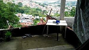 Blonde milf feels intense pleasure cumming in her mouth outdoors