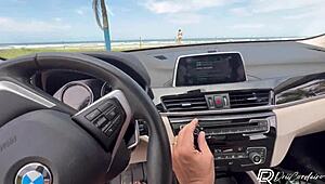 I got cum in mouth from tattooed guy met on beach