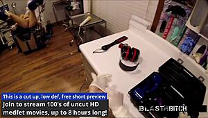 become nurse as blaire celestes mouth gets blasted with huge load of cum