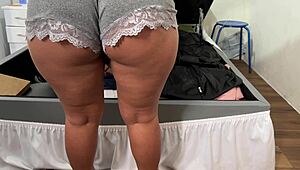 homemade video of cute teen niece flashing ass in shorts and panties