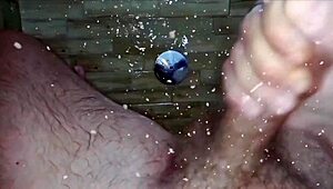 Home Alone Christmas Cumshot With Huge Cock