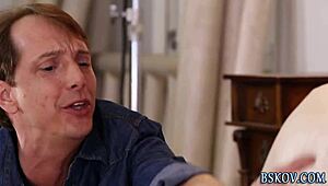 does the pornstar lick that teen pussy?