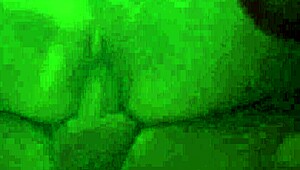 The bald guy screwed the small-titted brunette in vintage style