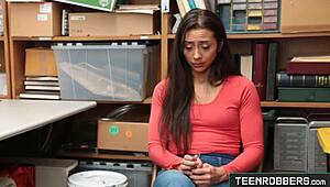 Watch cute shy teen Lilly Hall get hard doggystyle punishment