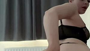 horny british teen squirts wildly in solo webcam masturbation