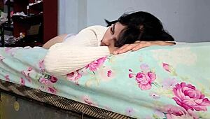 i fucked my step sis hard despite her period, licking her wet pussy first