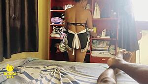 Maid Gets Fucked Raw In Her Ass Without Any Lubricants