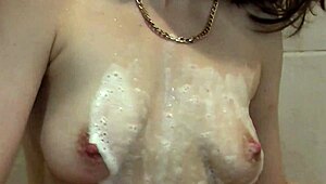 Why are the stepdaughter and stepmom showering together as nudists?